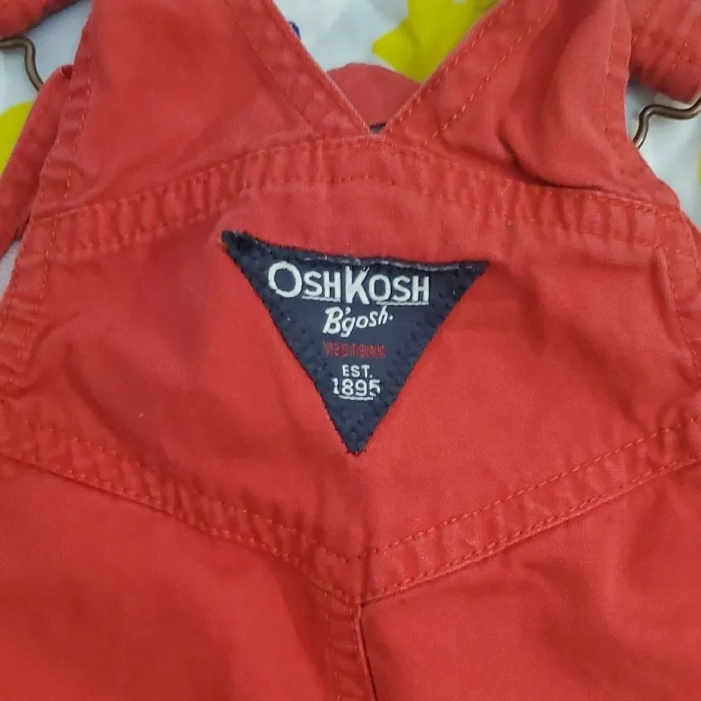 OshKosh B'gosh Red Overalls For Toddlers 18 months
